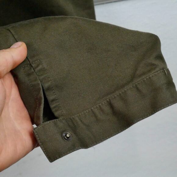 Shades of Grey Small Jumpsuit Utility Coveralls Olive Drab Minimal Modern Cotton - Picture 7 of 11